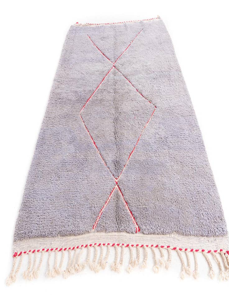 Detail image of  6' 2 x 8' 3  Hand Knotted Moroccan Wool Rug