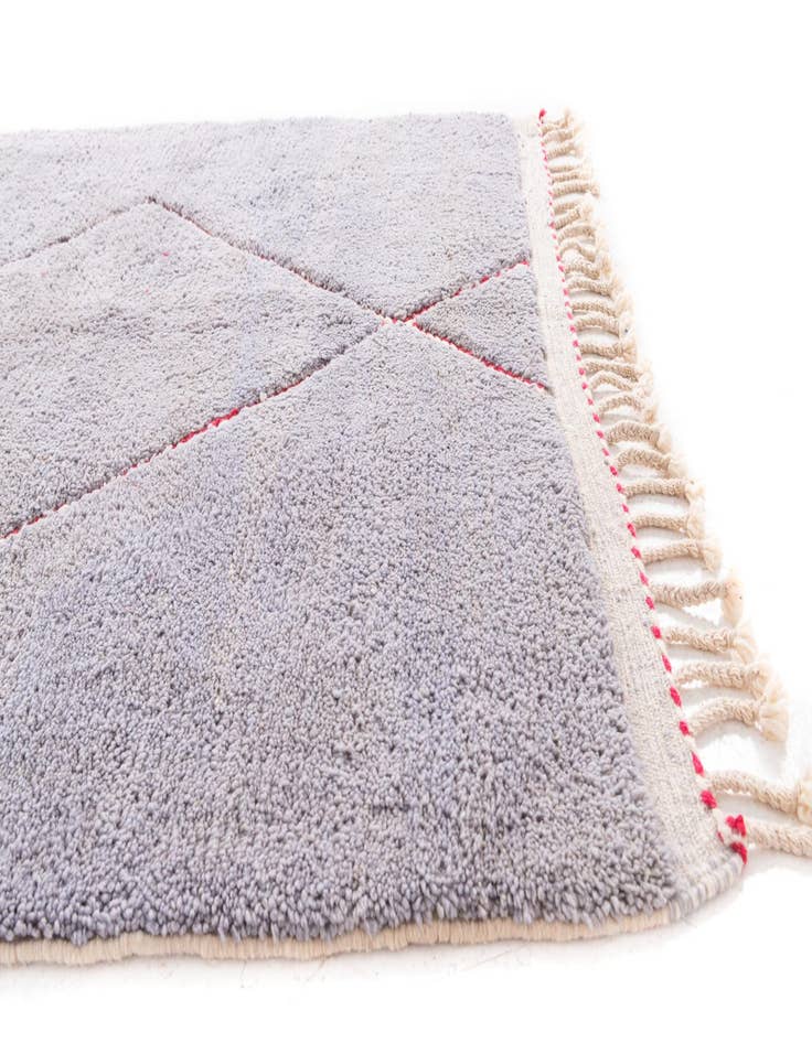 Detail image of  6' 2 x 8' 3  Hand Knotted Moroccan Wool Rug