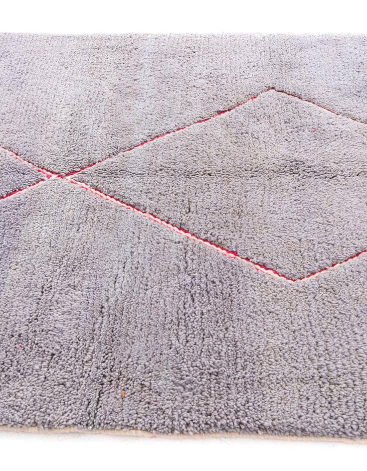 Detail image of  6' 2 x 8' 3  Hand Knotted Moroccan Wool Rug