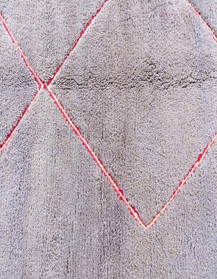 Detail image of  6' 2 x 8' 3  Hand Knotted Moroccan Wool Rug