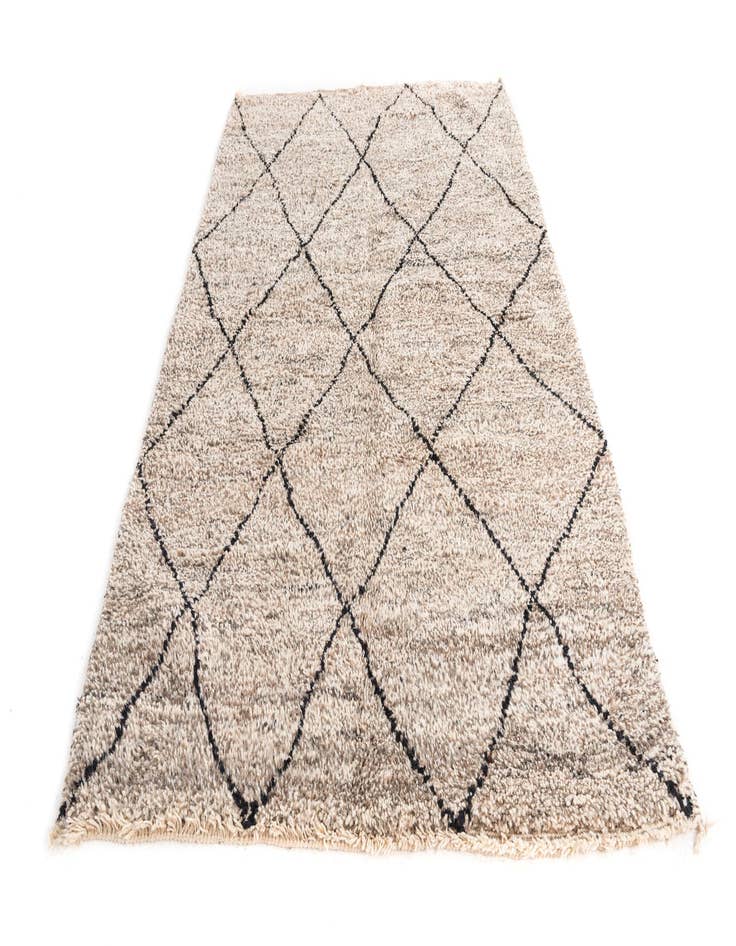 Detail image of  5' 5 x 8' 4  Hand Knotted Moroccan Wool Rug