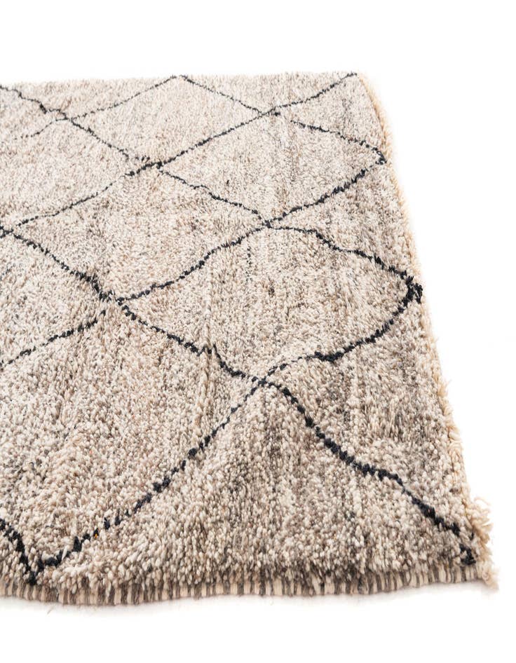 Detail image of  5' 5 x 8' 4  Hand Knotted Moroccan Wool Rug