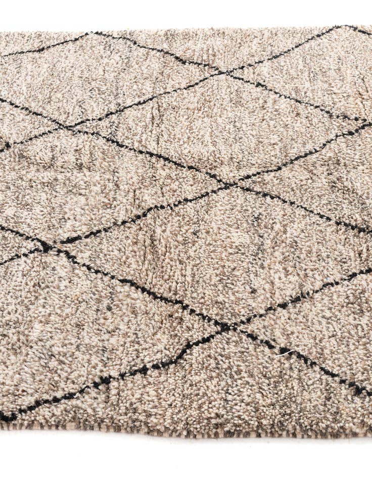 Detail image of  5' 5 x 8' 4  Hand Knotted Moroccan Wool Rug