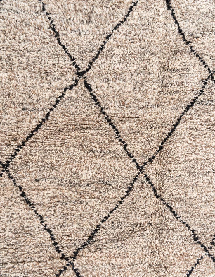 Detail image of  5' 5 x 8' 4  Hand Knotted Moroccan Wool Rug