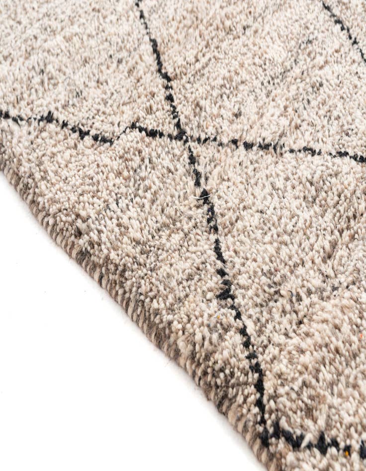 Detail image of  5' 5 x 8' 4  Hand Knotted Moroccan Wool Rug