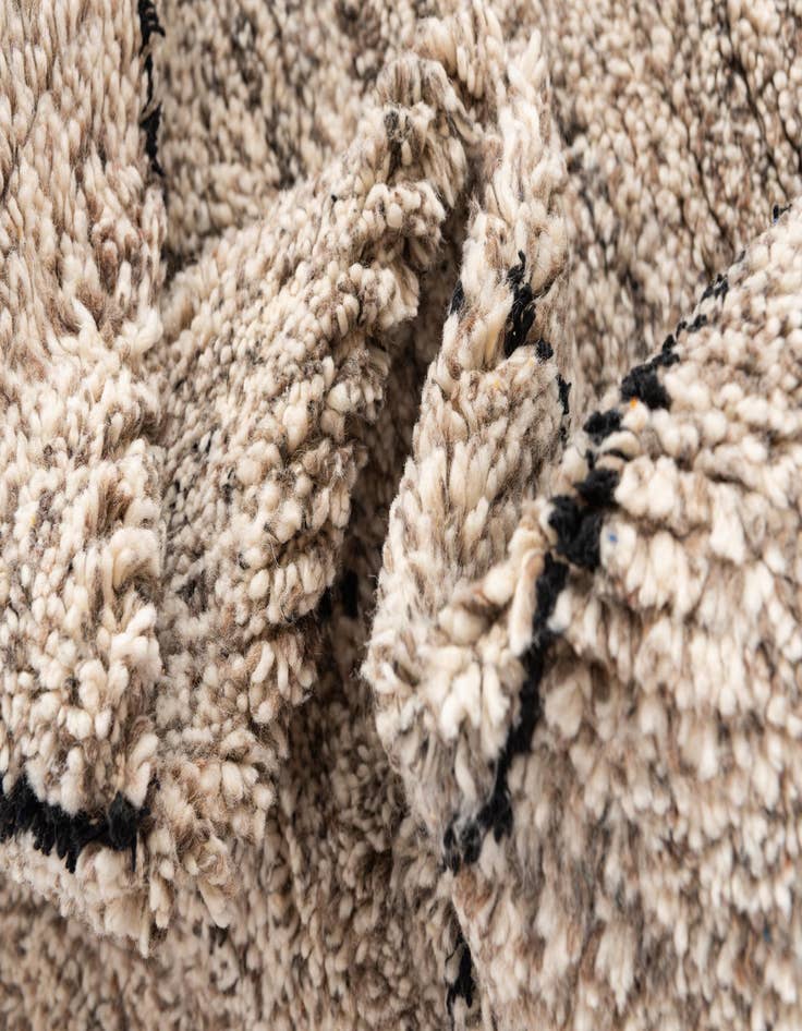 Detail image of  5' 5 x 8' 4  Hand Knotted Moroccan Wool Rug