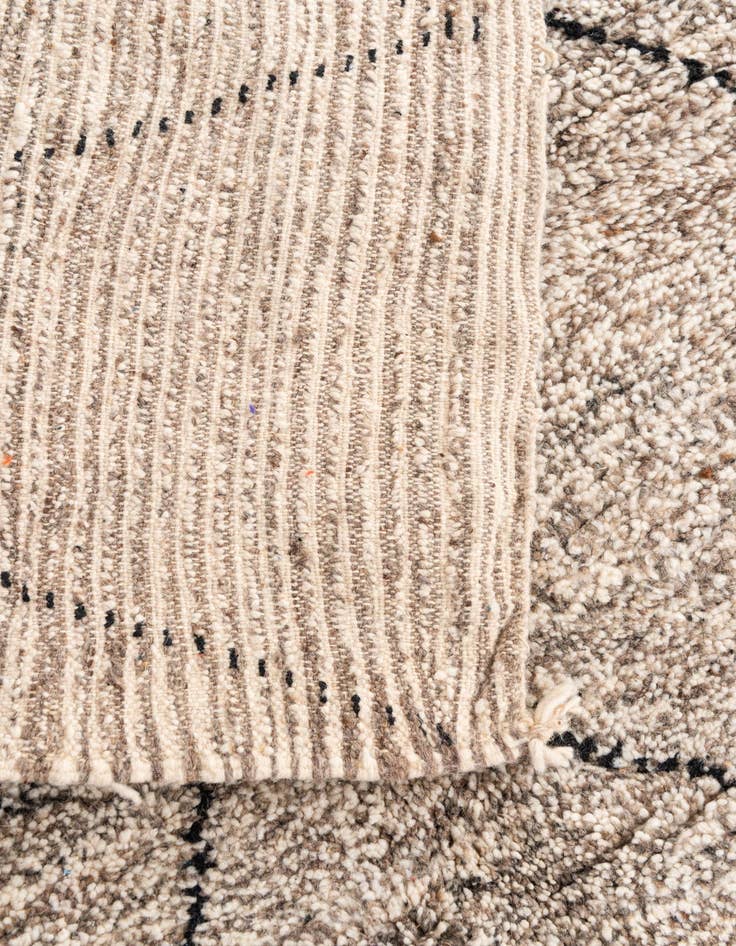 Detail image of  5' 5 x 8' 4  Hand Knotted Moroccan Wool Rug