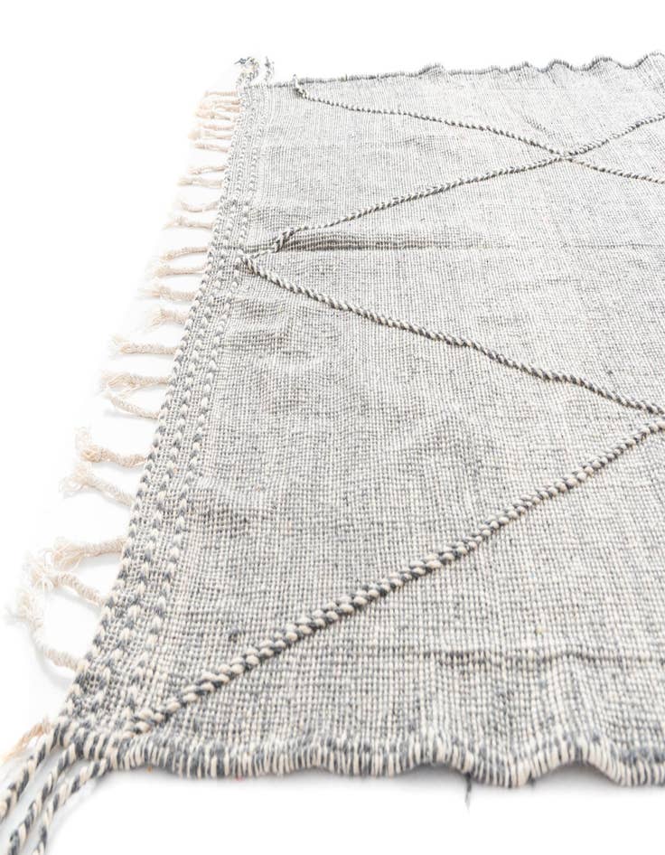 Detail image of  6' 5 x 10' 2  Hand Knotted Moroccan Wool Rug