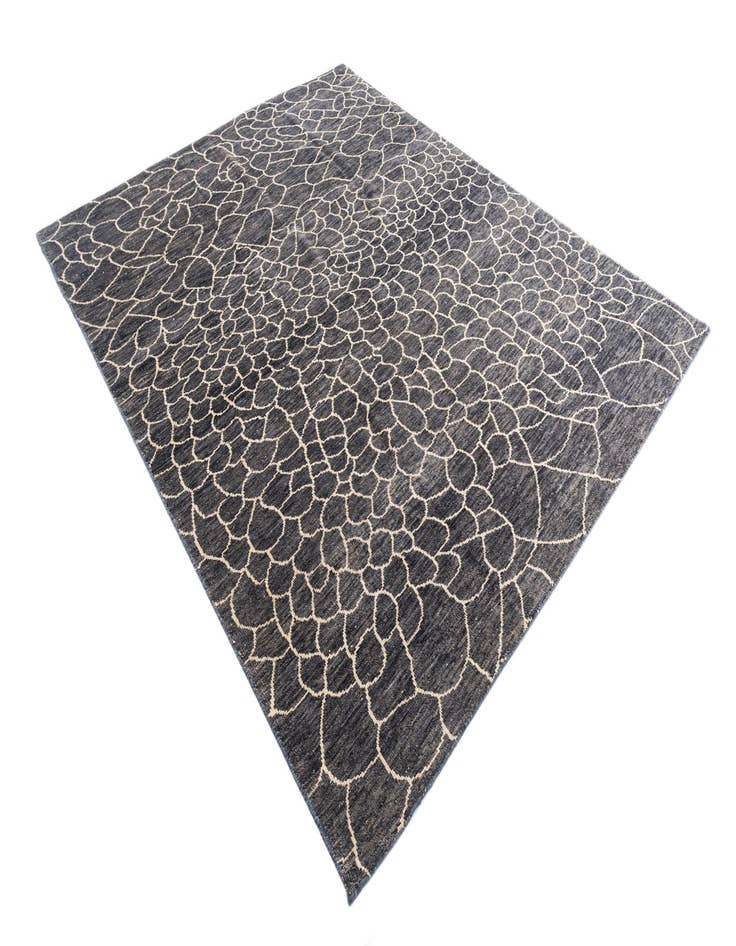 Detail image of  8' x 10'  Hand Knotted Moroccan Wool Rug