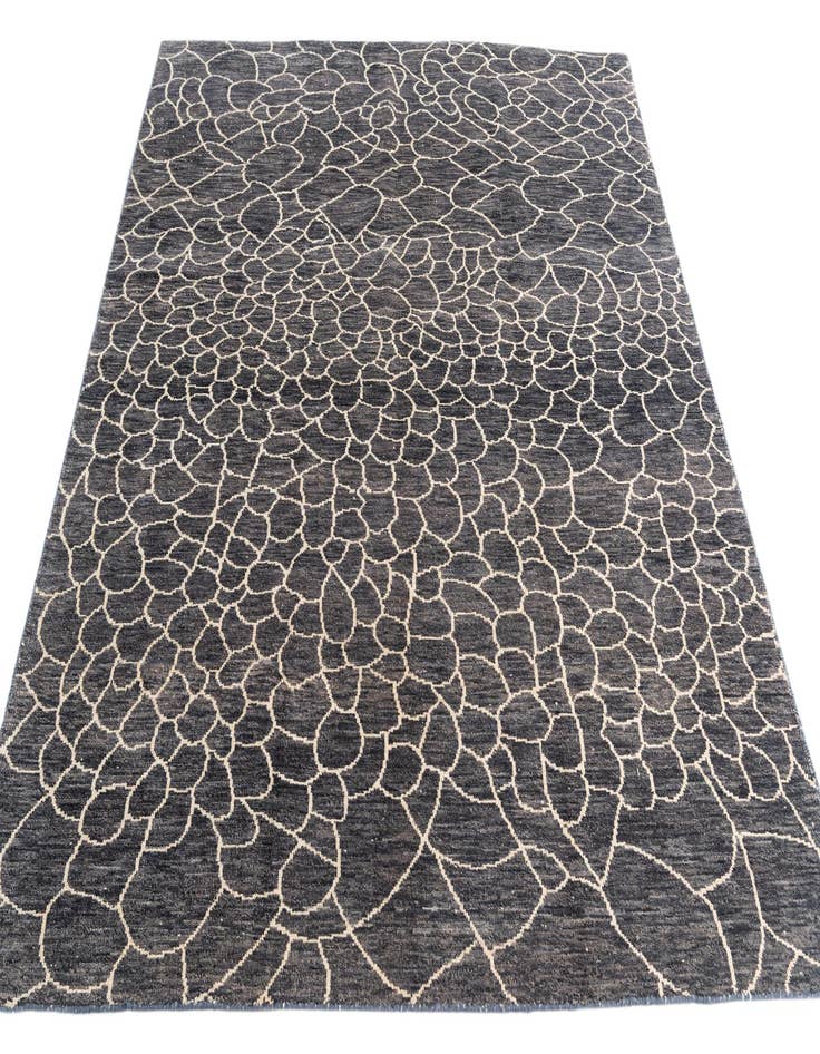 Detail image of  8' x 10'  Hand Knotted Moroccan Wool Rug