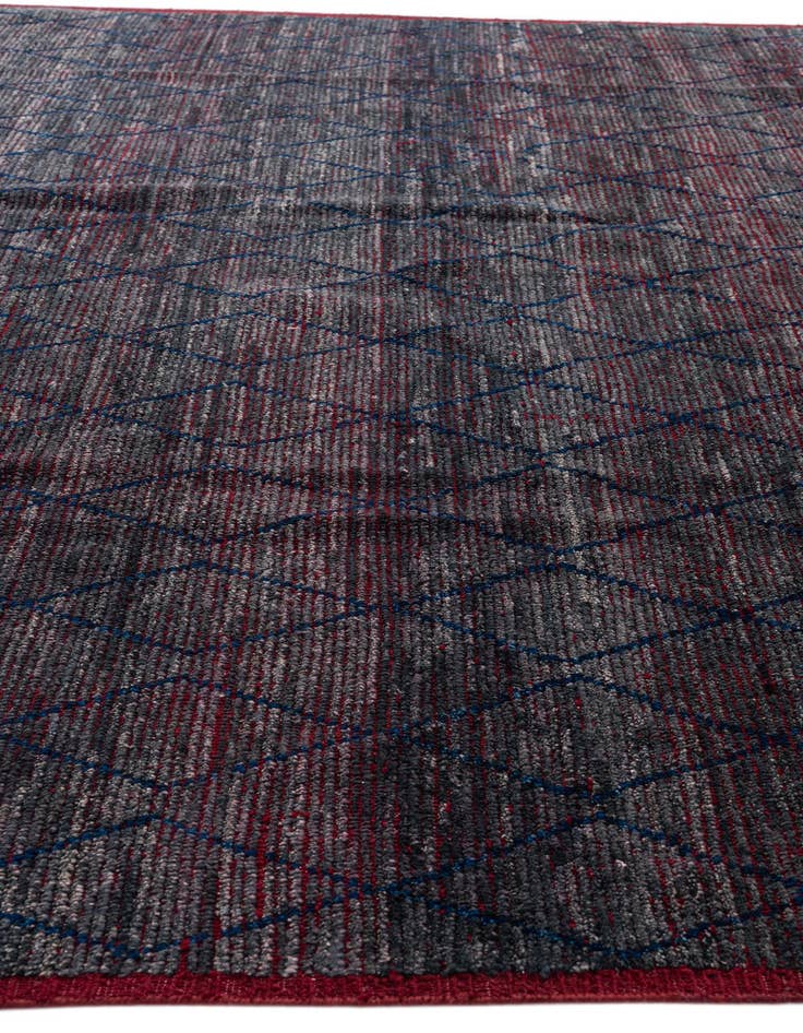 Detail image of  9' 6 x 12' 9  Hand Knotted Moroccan Wool Rug