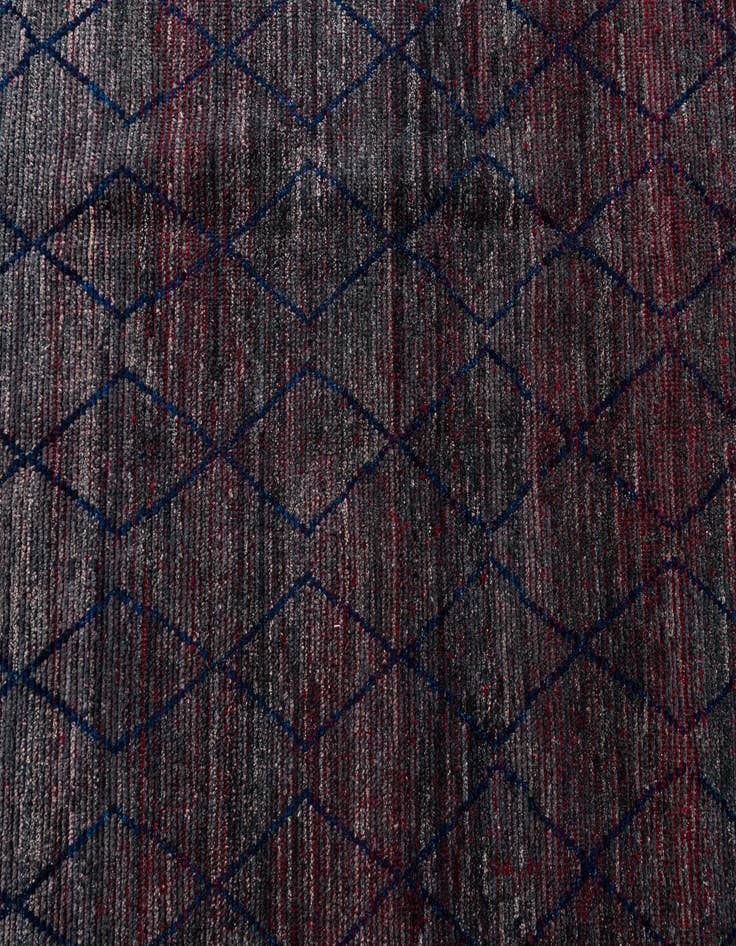 Detail image of  9' 6 x 12' 9  Hand Knotted Moroccan Wool Rug