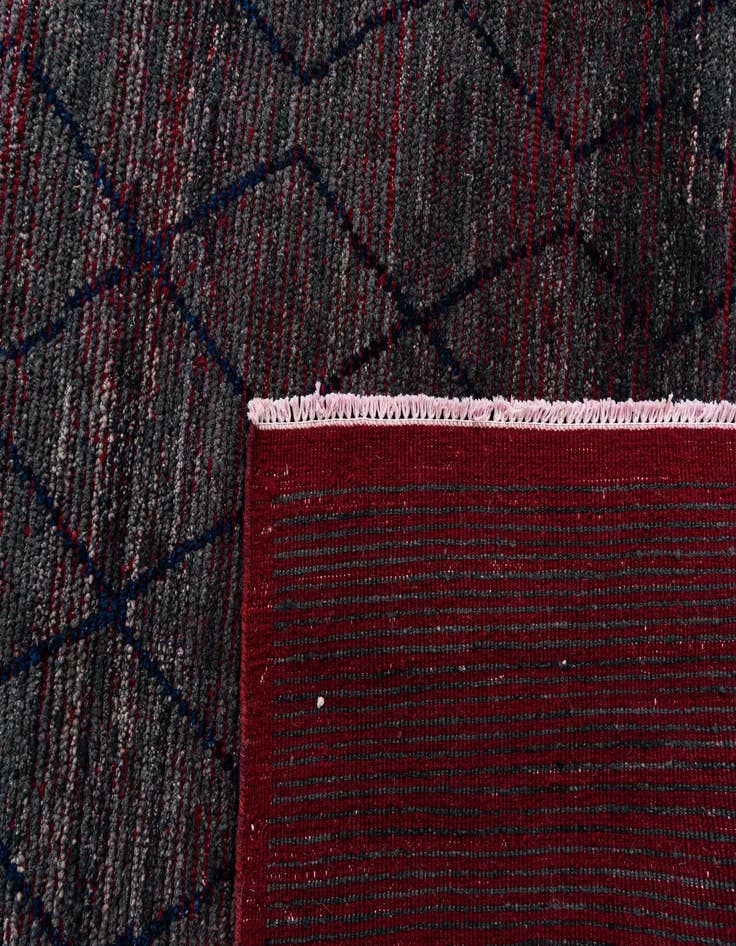 Detail image of  9' 6 x 12' 9  Hand Knotted Moroccan Wool Rug