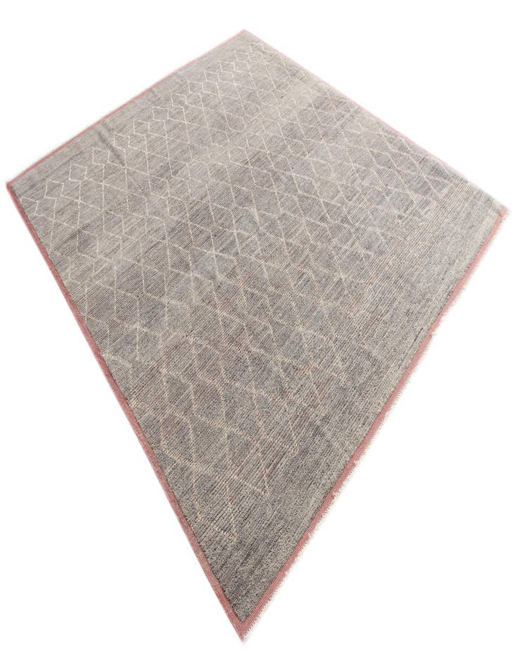 Detail image of  8' 5 x 9' 5  Hand Knotted Moroccan Wool Rug