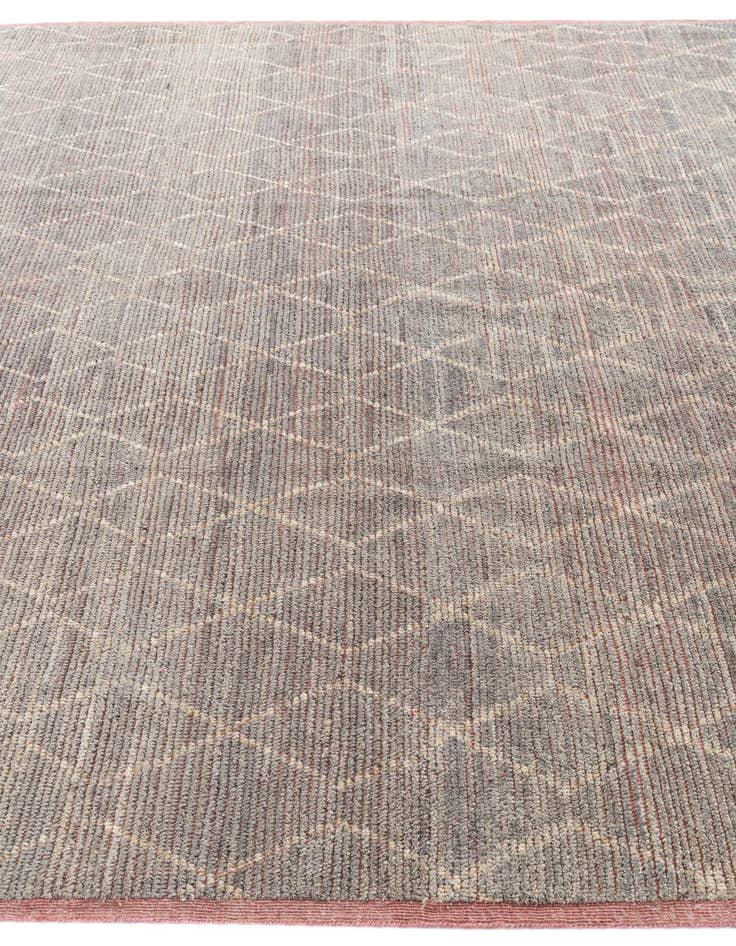 Detail image of  8' 5 x 9' 5  Hand Knotted Moroccan Wool Rug