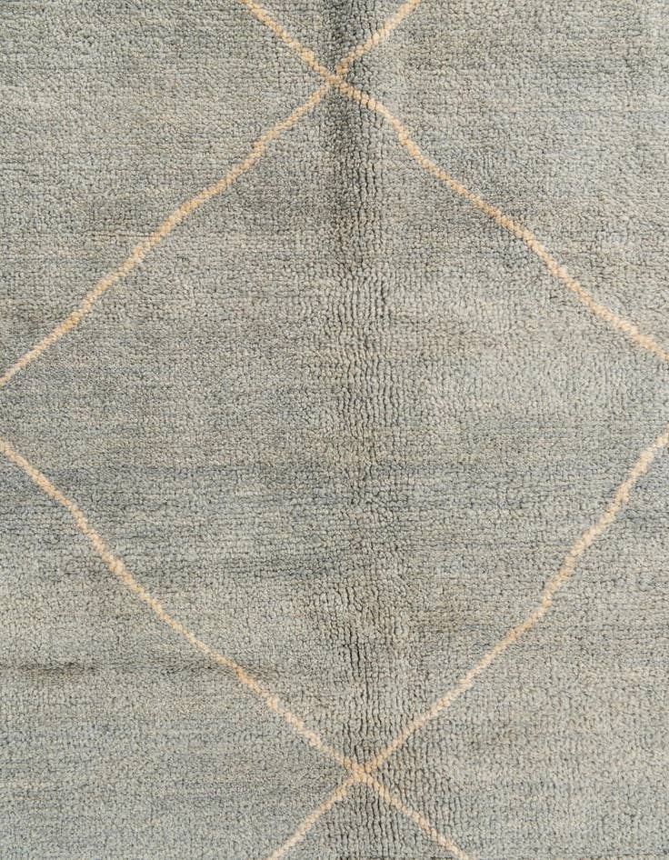 Detail image of  4' 7 x 6' 7  Hand Knotted Moroccan Wool Rug