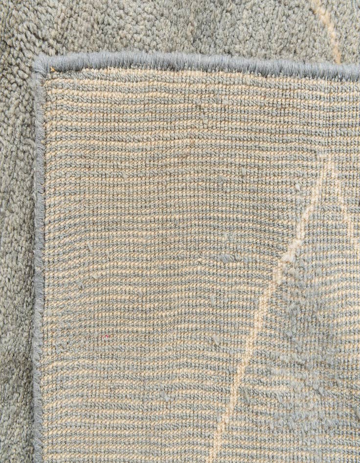 Detail image of  4' 7 x 6' 7  Hand Knotted Moroccan Wool Rug