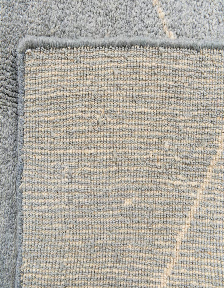 Detail image of  4' 7 x 6' 7  Hand Knotted Moroccan Wool Rug