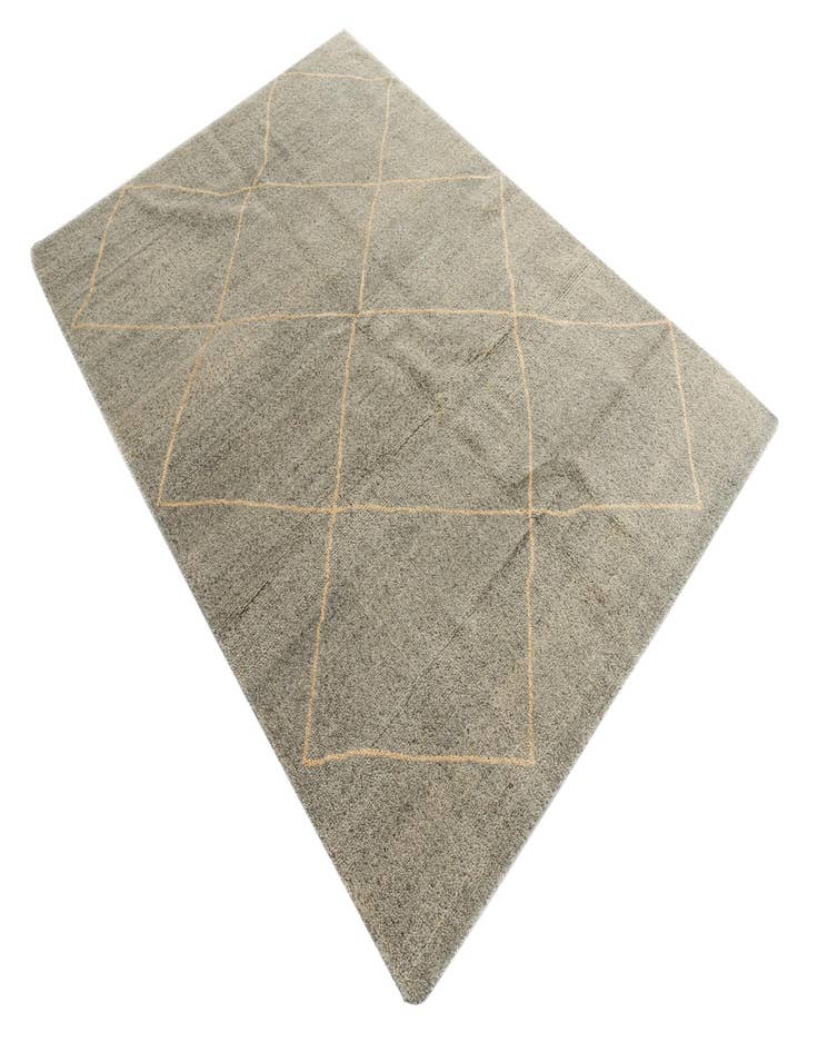 Detail image of  4' 6 x 6' 6  Hand Knotted Moroccan Wool Rug