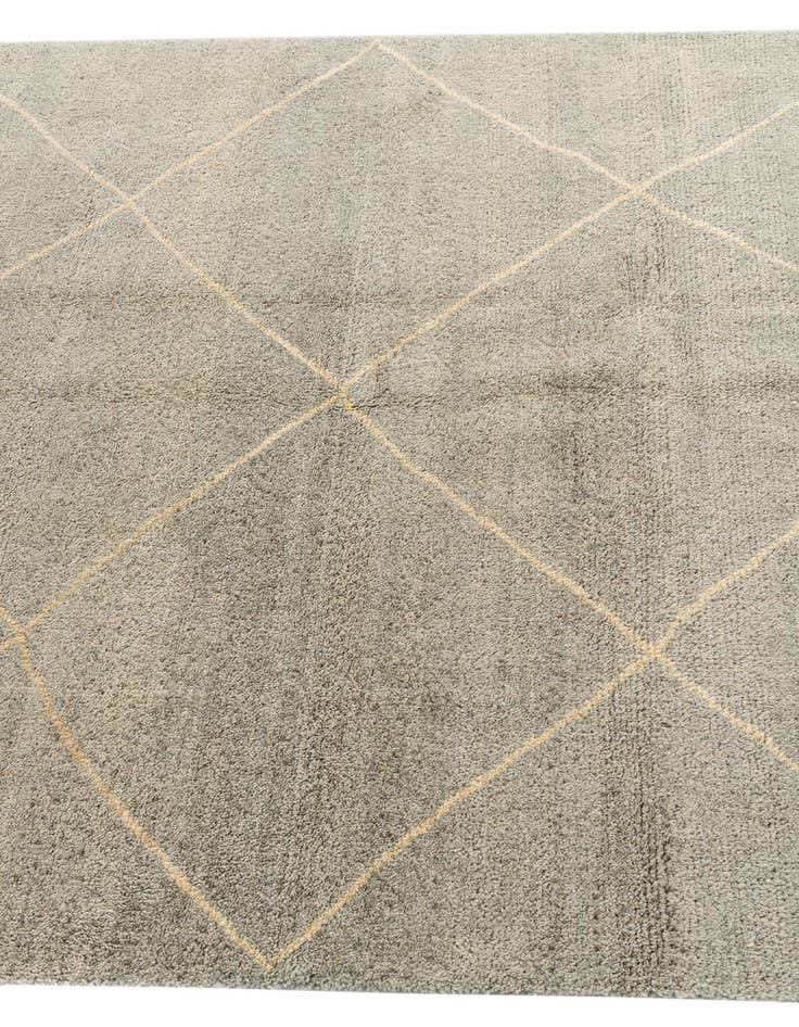 Detail image of  4' 6 x 6' 6  Hand Knotted Moroccan Wool Rug