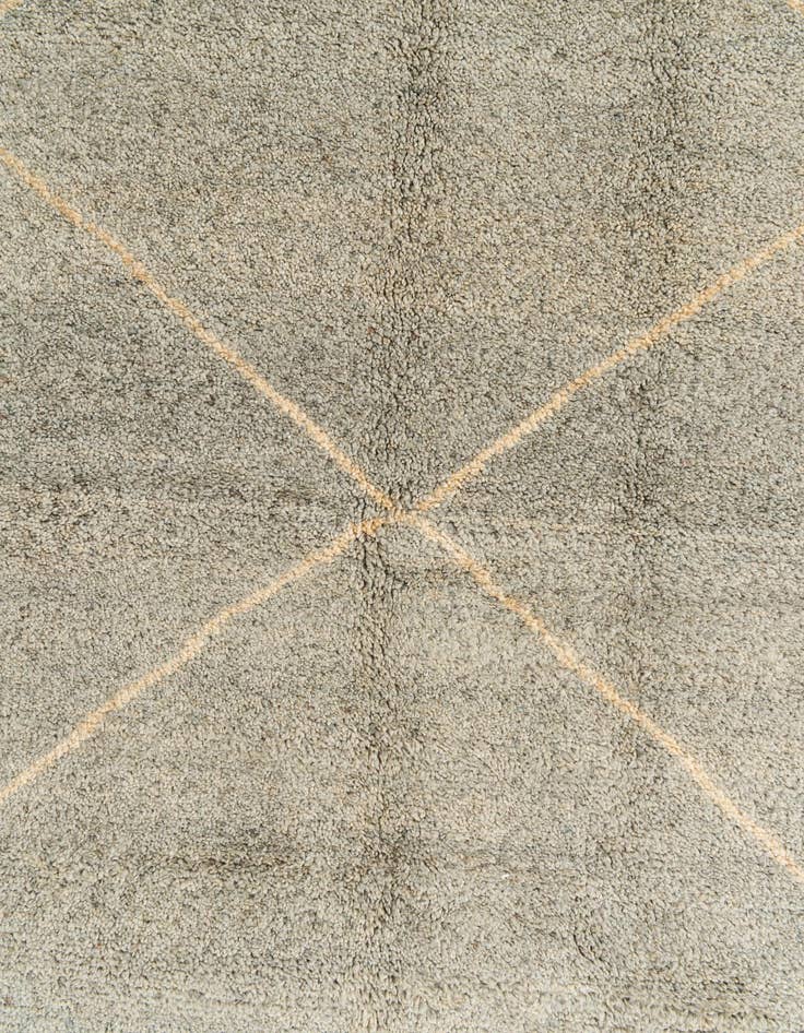 Detail image of  4' 6 x 6' 6  Hand Knotted Moroccan Wool Rug