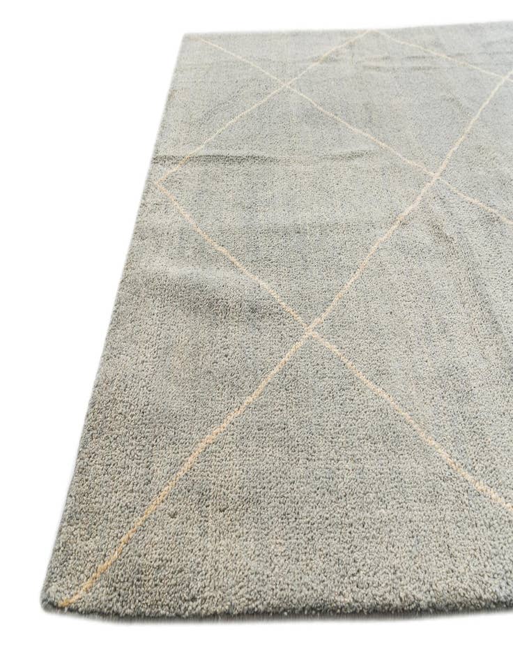 Detail image of  4' 5 x 6' 7  Hand Knotted Moroccan Wool Rug