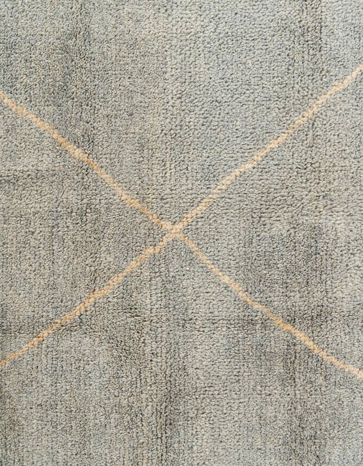 Detail image of  4' 5 x 6' 7  Hand Knotted Moroccan Wool Rug