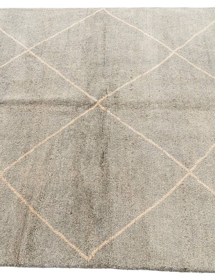 Detail image of  4' 7 x 6' 10  Hand Knotted Moroccan Wool Rug