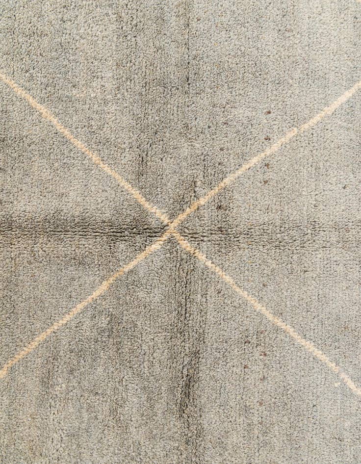Detail image of  4' 7 x 6' 10  Hand Knotted Moroccan Wool Rug