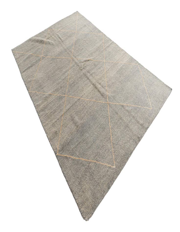 Detail image of  5' 6 x 8' 3  Hand Knotted Moroccan Wool Rug