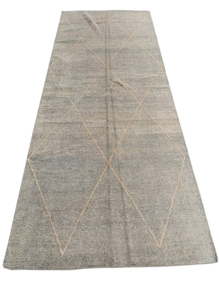 Detail image of  5' 6 x 8' 3  Hand Knotted Moroccan Wool Rug