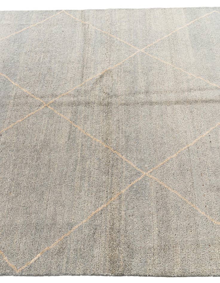 Detail image of  5' 6 x 8' 3  Hand Knotted Moroccan Wool Rug