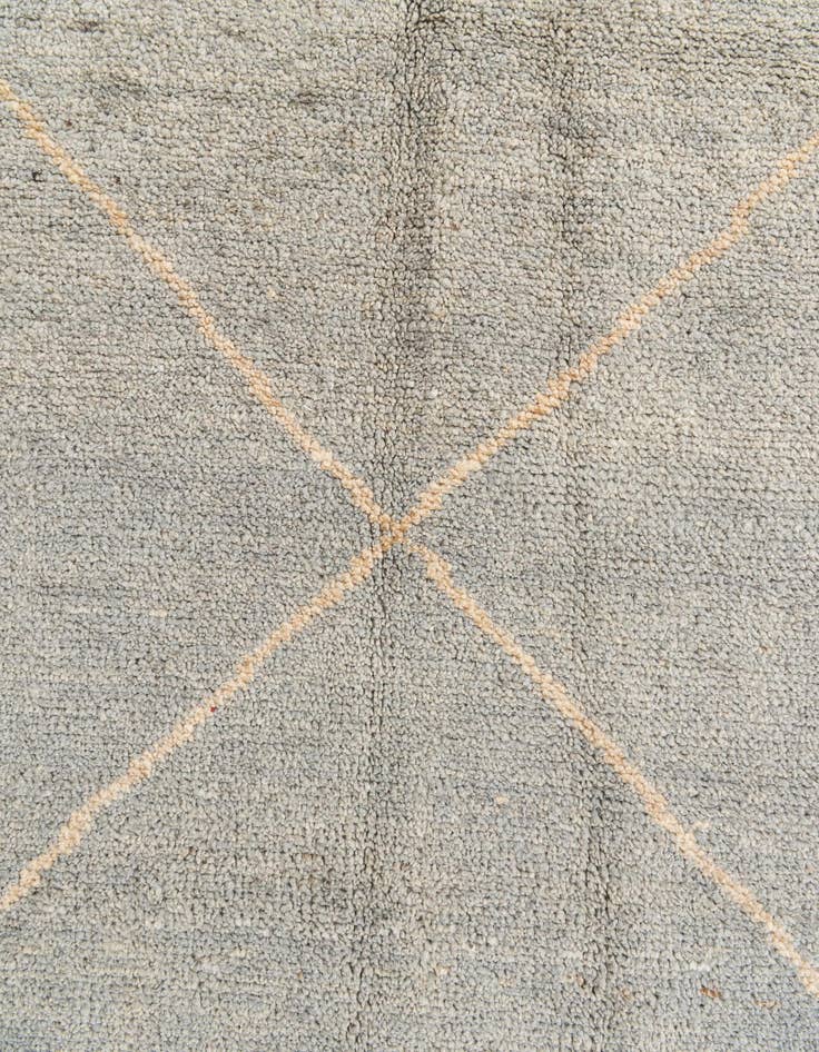 Detail image of  5' 6 x 8' 3  Hand Knotted Moroccan Wool Rug