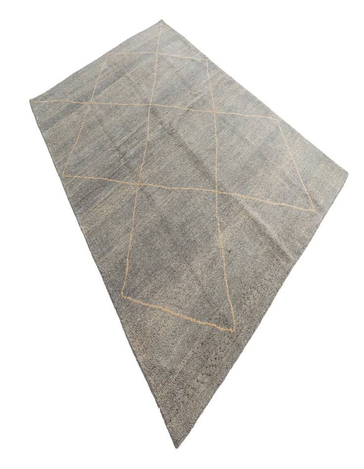 Detail image of  5' 7 x 8'  Hand Knotted Moroccan Wool Rug