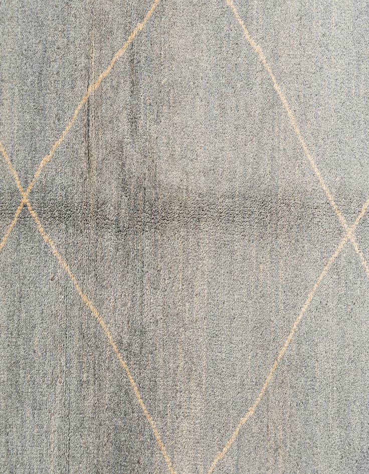 Detail image of  5' 7 x 8'  Hand Knotted Moroccan Wool Rug