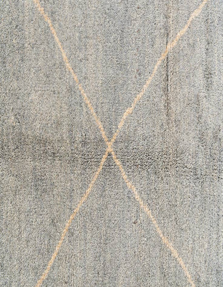Detail image of  5' 7 x 8'  Hand Knotted Moroccan Wool Rug