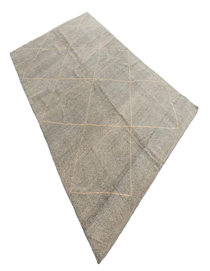 Detail image of  5' 7 x 8' 7  Hand Knotted Moroccan Wool Rug