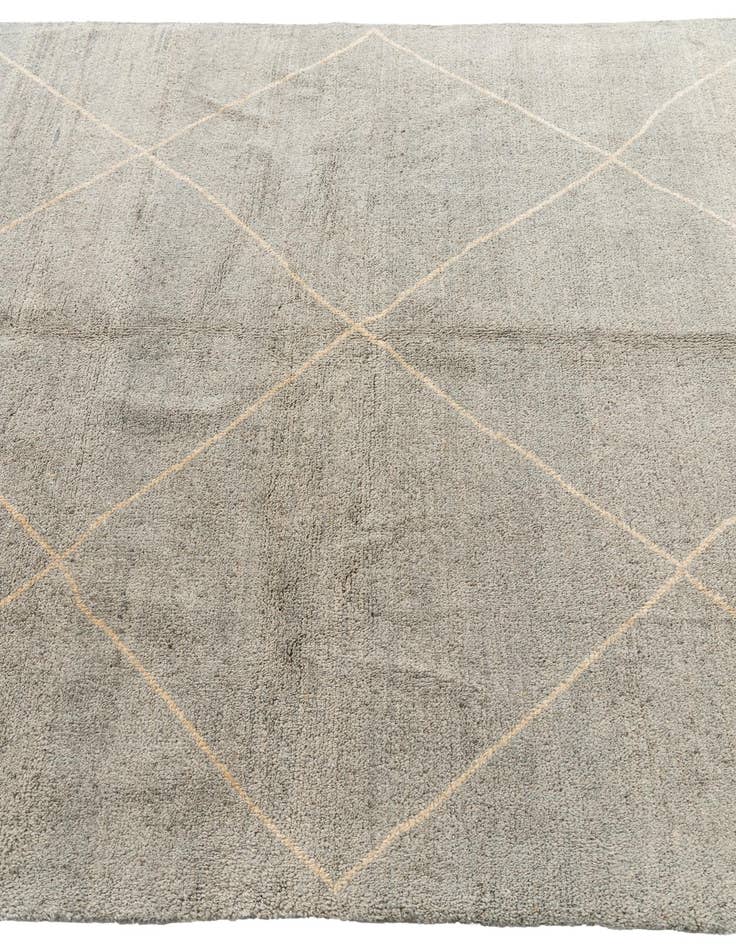 Detail image of  5' 7 x 8' 7  Hand Knotted Moroccan Wool Rug