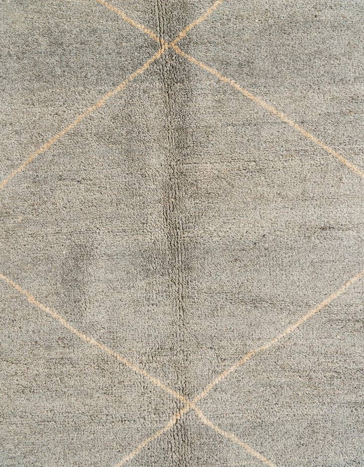 Detail image of  5' 7 x 8' 7  Hand Knotted Moroccan Wool Rug