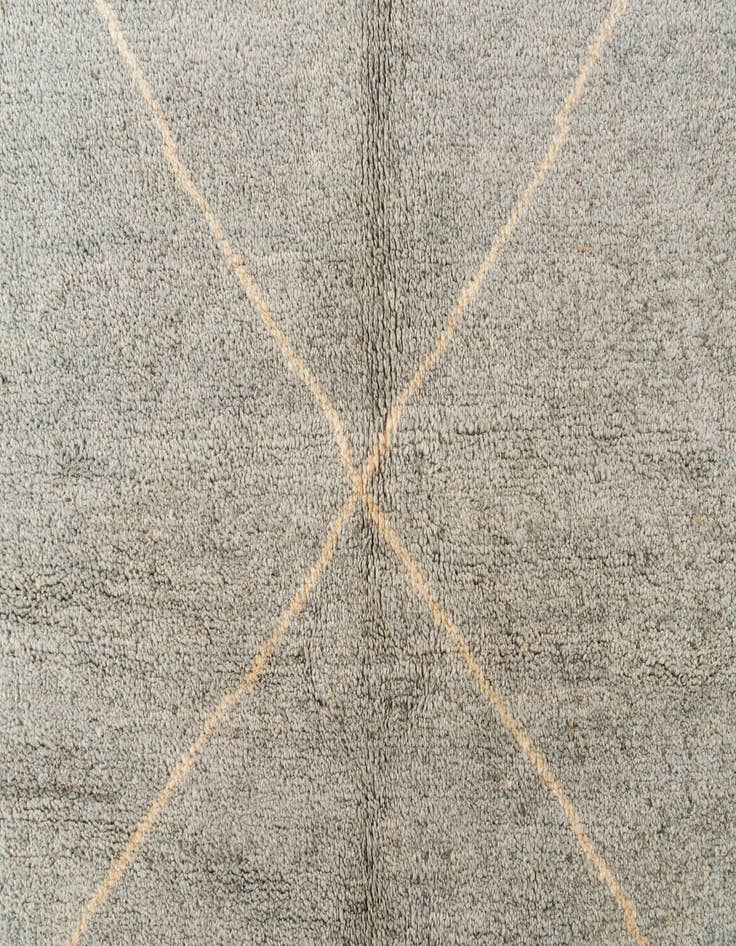 Detail image of  5' 7 x 8' 7  Hand Knotted Moroccan Wool Rug