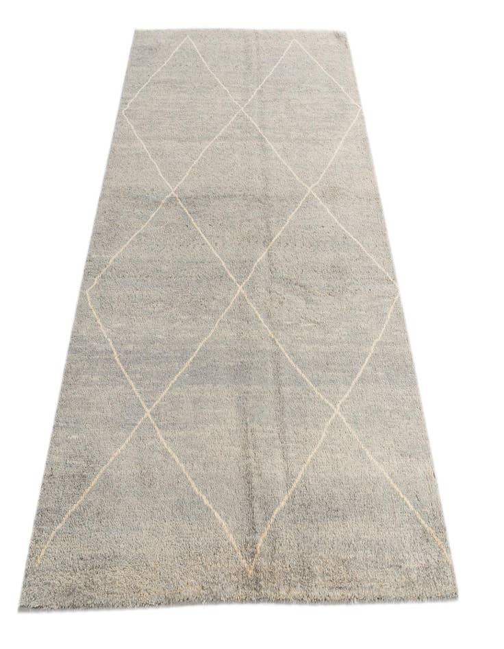 Detail image of  4' 8 x 6' 6  Hand Knotted Moroccan Wool Rug