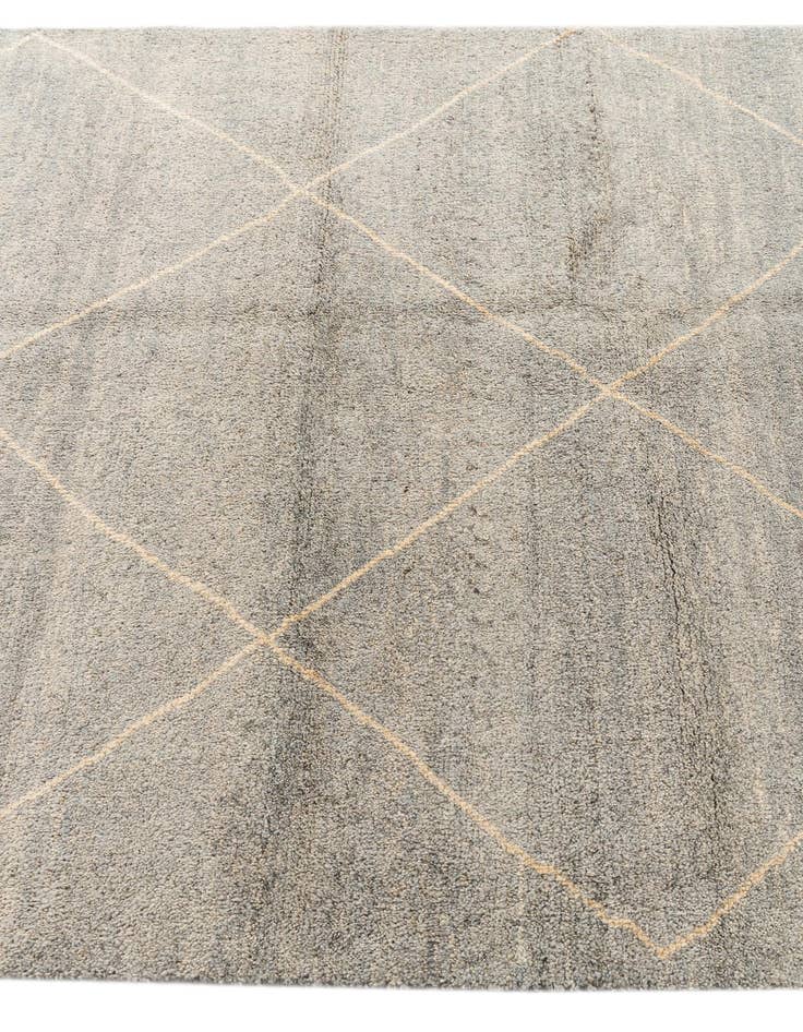 Detail image of  4' 8 x 6' 6  Hand Knotted Moroccan Wool Rug