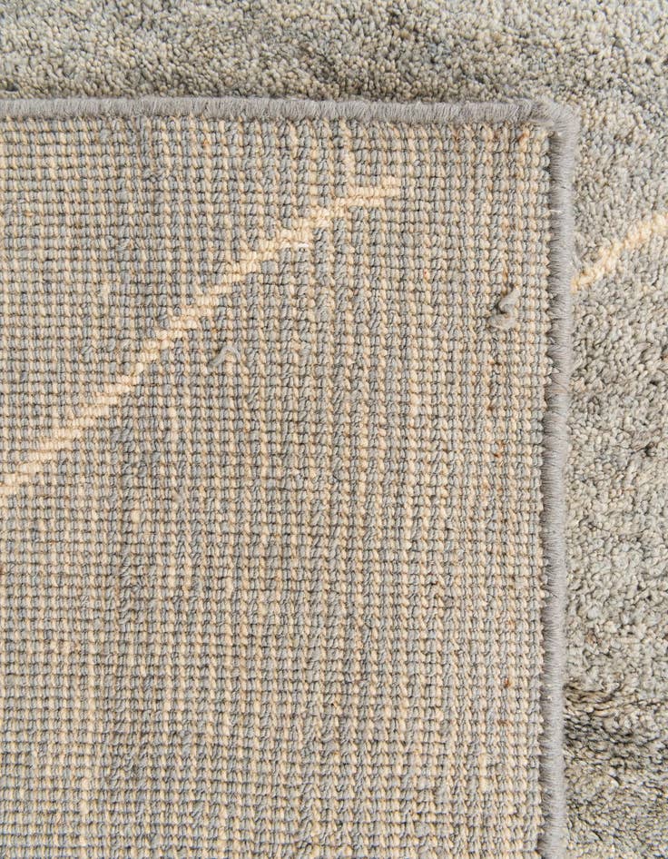 Detail image of  4' 8 x 6' 6  Hand Knotted Moroccan Wool Rug