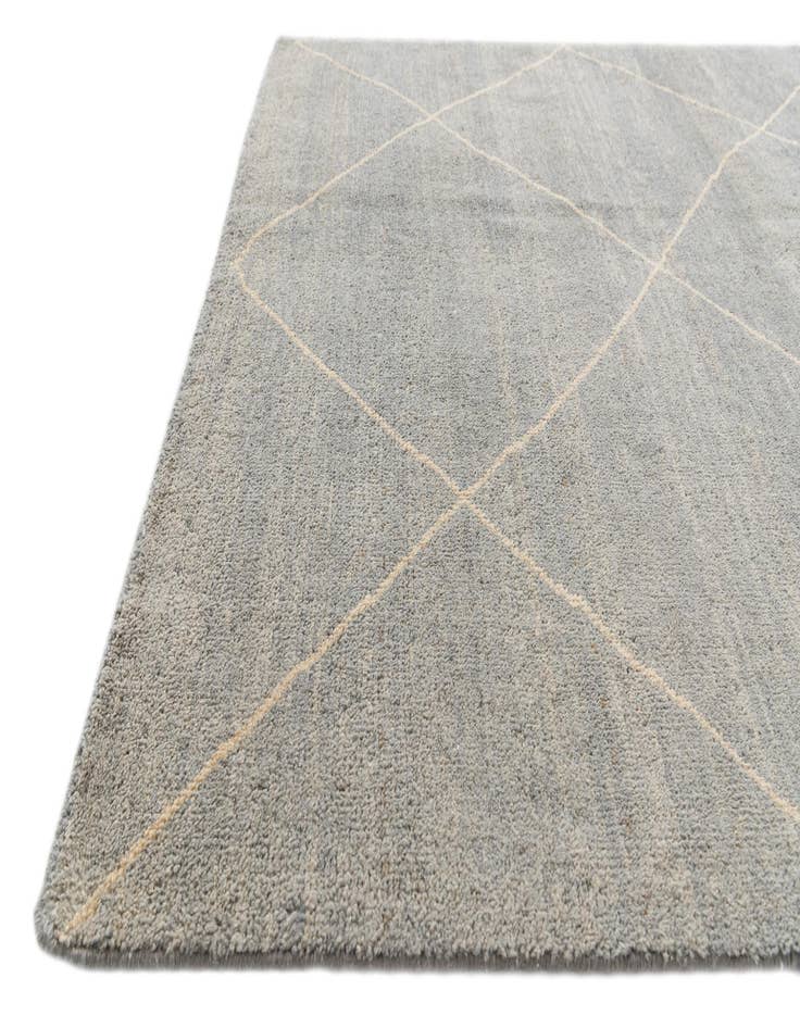 Detail image of  4' 8 x 6' 7  Hand Knotted Moroccan Wool Rug