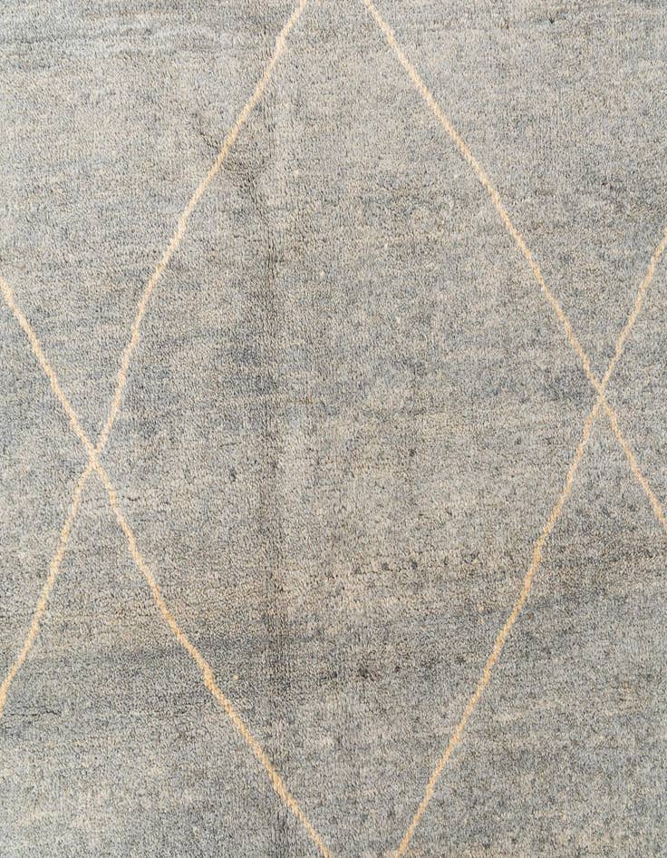 Detail image of  4' 8 x 6' 7  Hand Knotted Moroccan Wool Rug