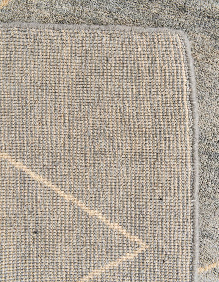 Detail image of  4' 8 x 6' 7  Hand Knotted Moroccan Wool Rug