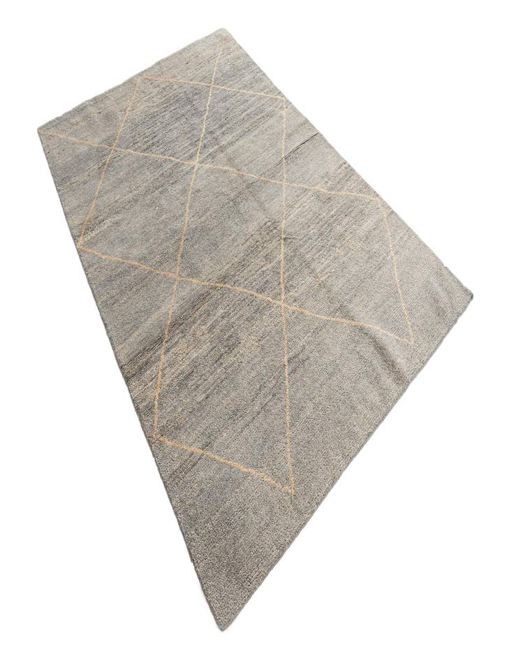 Detail image of  4' 6 x 6' 9  Hand Knotted Moroccan Wool Rug