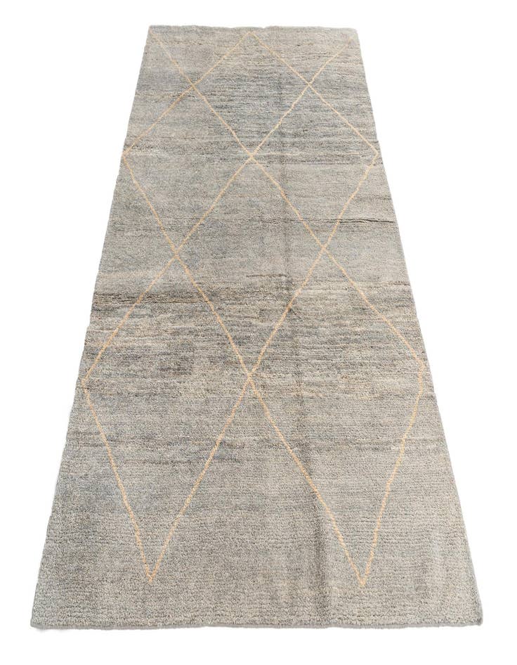 Detail image of  4' 6 x 6' 9  Hand Knotted Moroccan Wool Rug