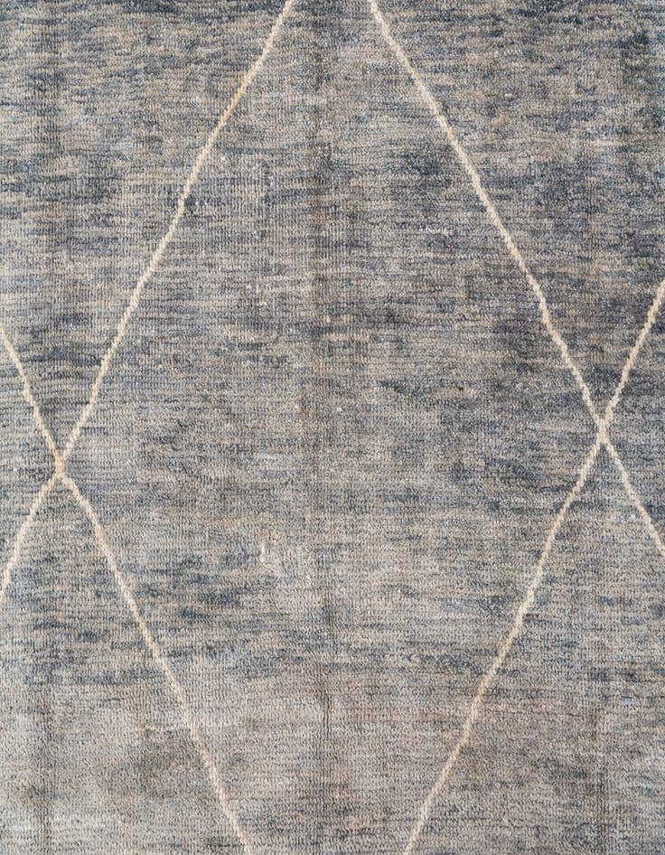 Detail image of  5' 6 x 7' 10  Hand Knotted Moroccan Wool Rug