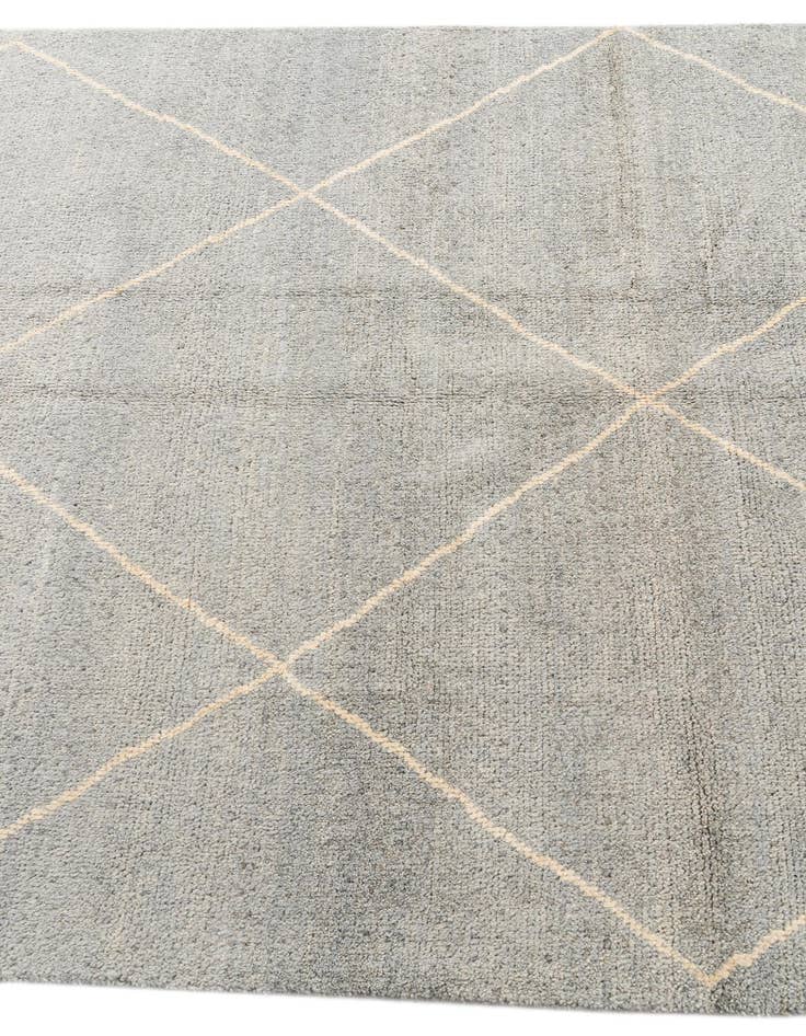 Detail image of  4' 6 x 6' 8  Hand Knotted Moroccan Wool Rug